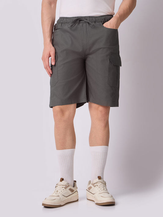 Dori Side Pocket Bermuda Shorts Grey 2