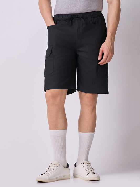 Dori Side Pocket Bermuda Shorts Black 2