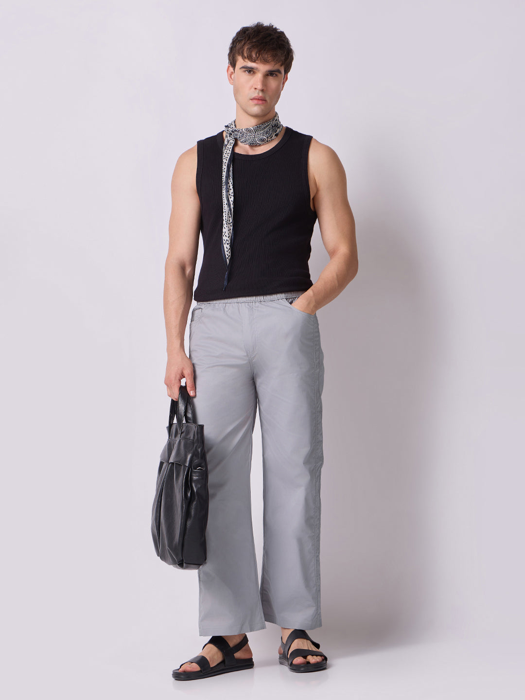 Simple Dori Trousers Light Grey 7