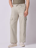 Dori Side Pocket Cargo Trousers Beige 2