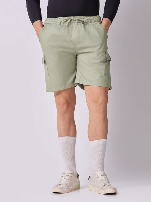 3-Pocket V-Back Shorts Sage Green 2