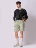 3-Pocket V-Back Shorts Sage Green 7