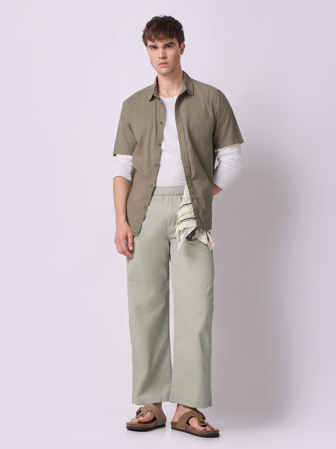 Simple Dori Trousers Pale Sage 7