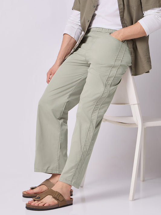 Simple Dori Trousers Pale Sage 1