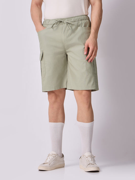 Dori Side Pocket Bermuda Shorts Sage Green 2