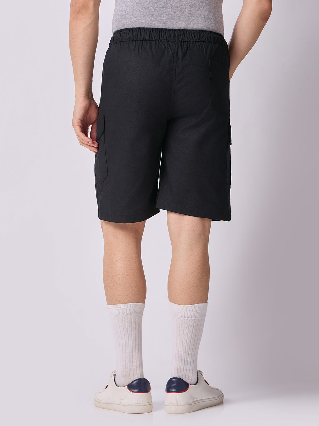 Dori Side Pocket Bermuda Shorts Black 4
