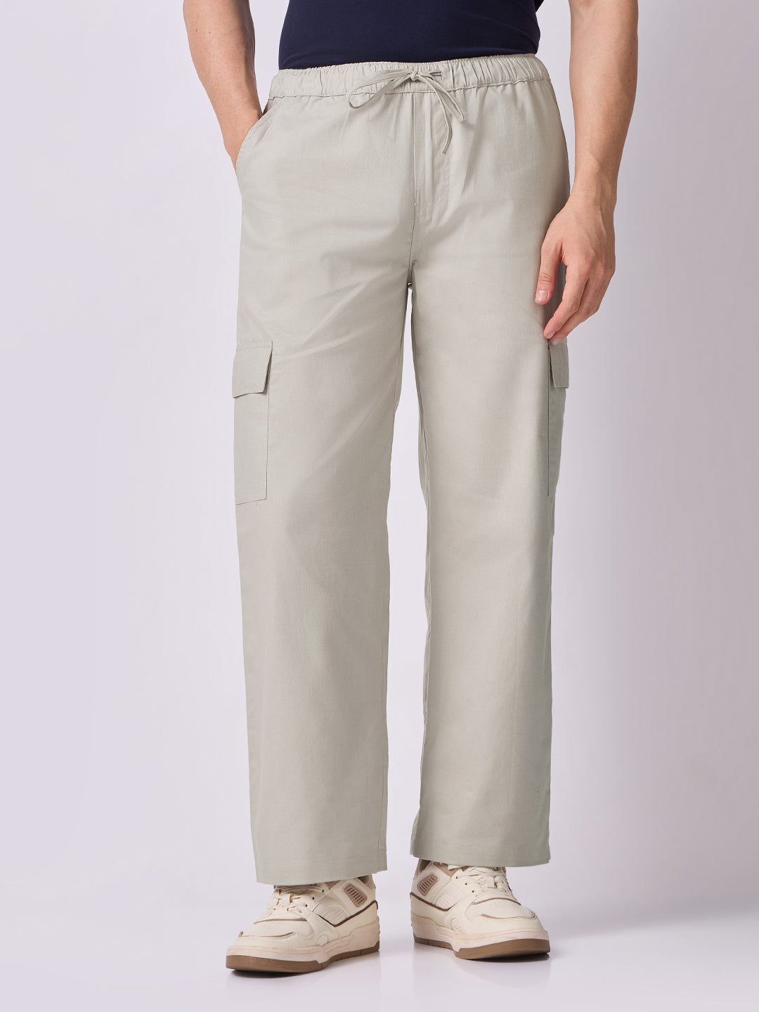 Side Pocket Trousers Stone Beige 2