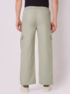 Dori Side Pocket Cargo Trousers Sage Green 4