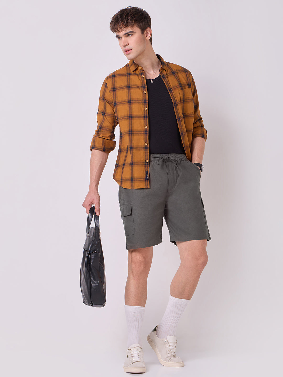 3-Pocket V-Back Shorts Dark Grey 7