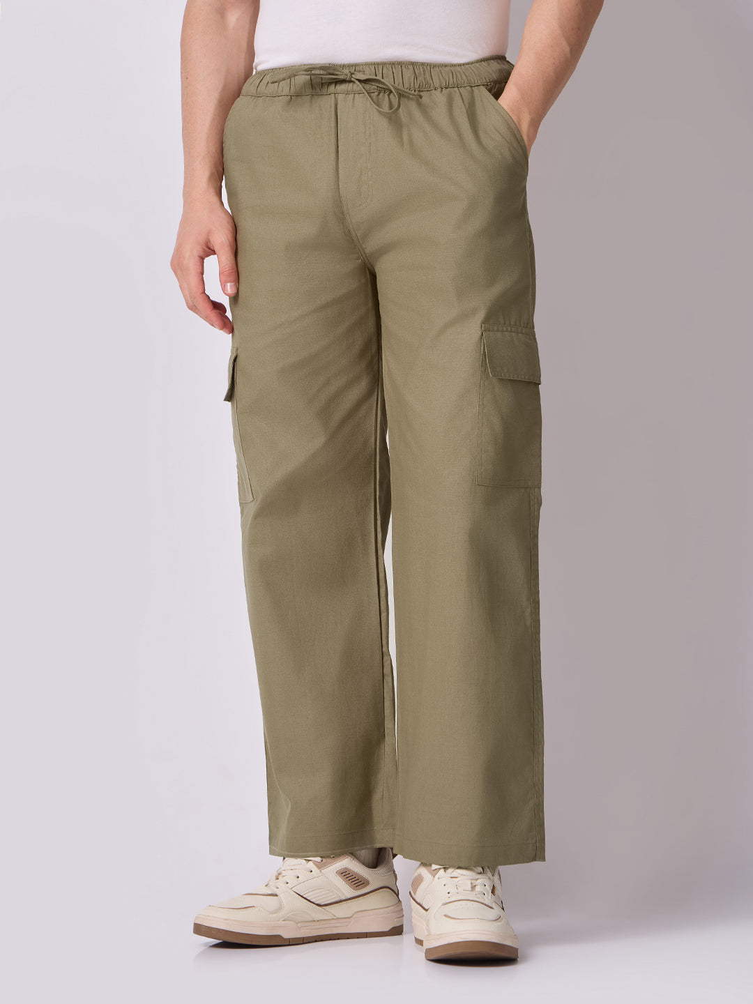 Side Pocket Trousers Khaki 2