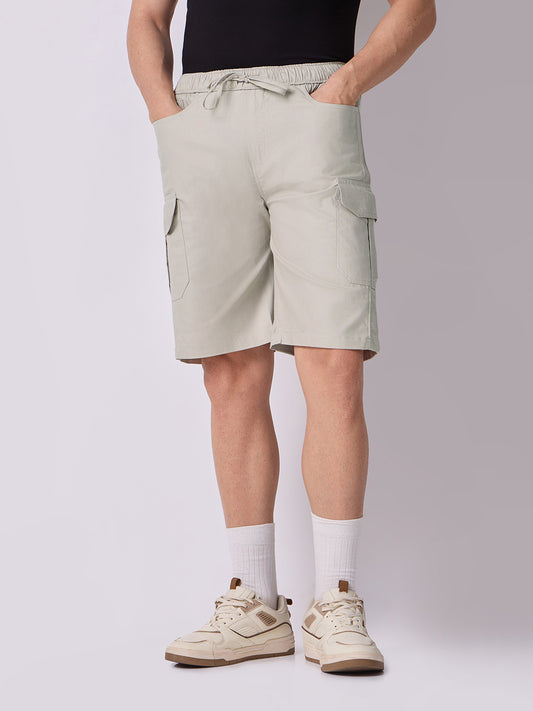 Dori Side Pocket Bermuda Shorts Stone Beige 2