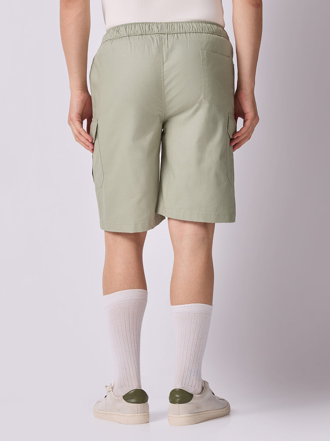 Dori Side Pocket Bermuda Shorts Sage Green 4