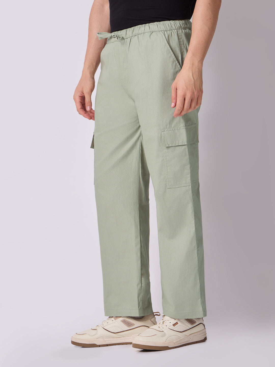 Side Pocket Trousers Sage Green 3