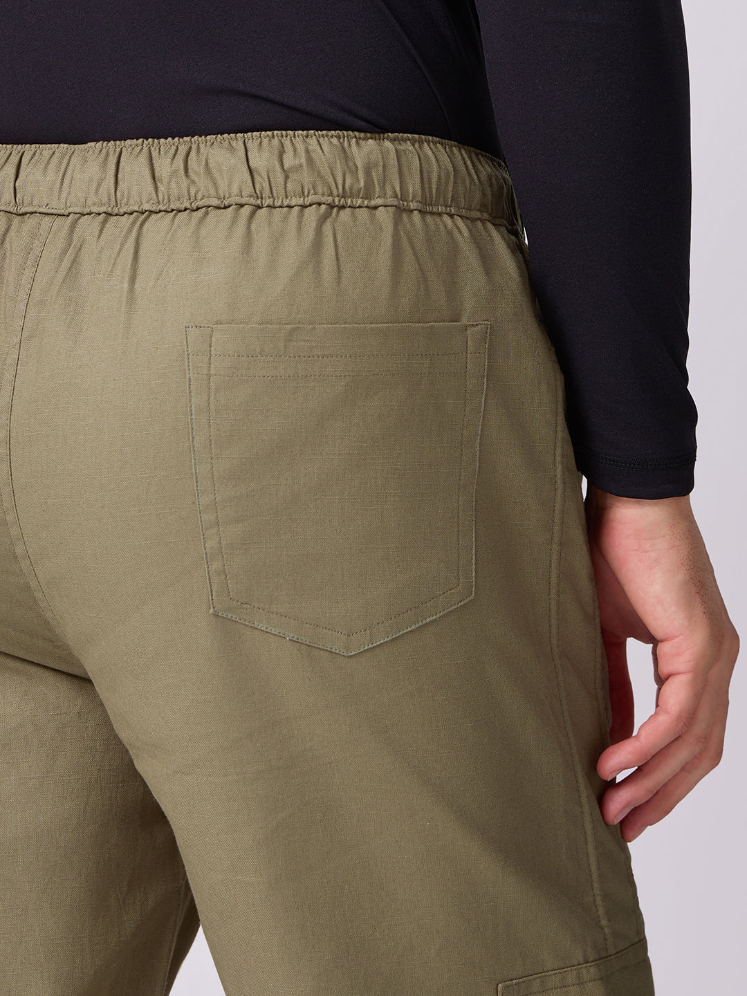 Dori Side Pocket Cargo Trousers Olive 6
