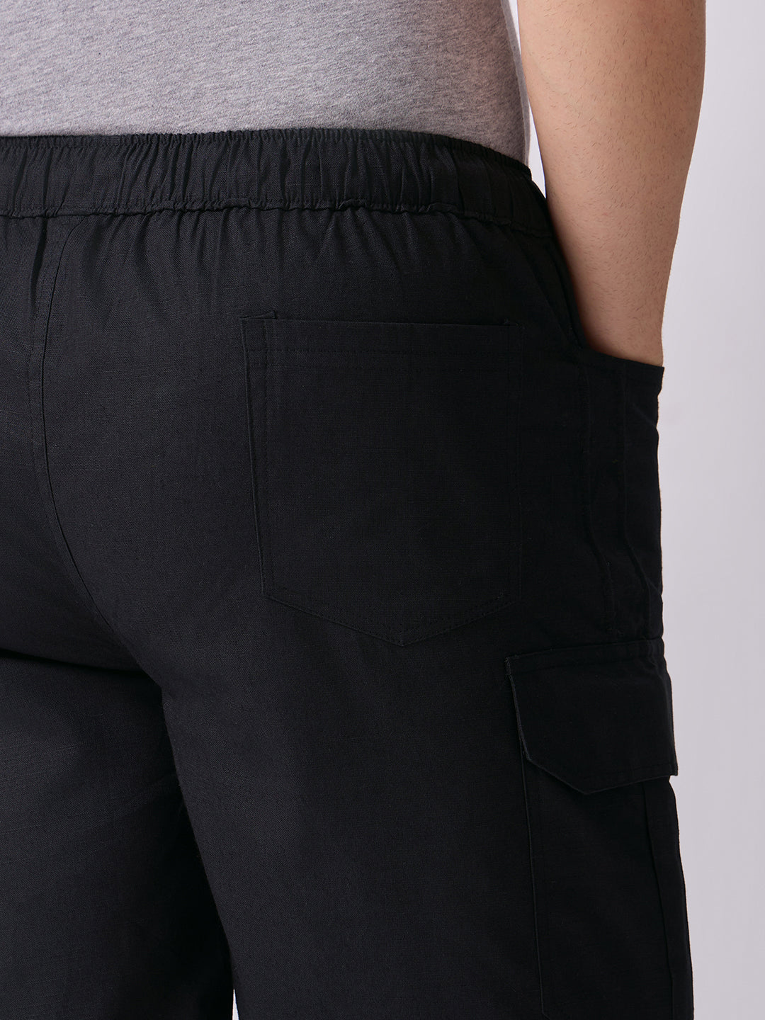 Dori Side Pocket Bermuda Shorts Black 6