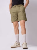Down-Fold Cuff Shorts Khaki Green 1