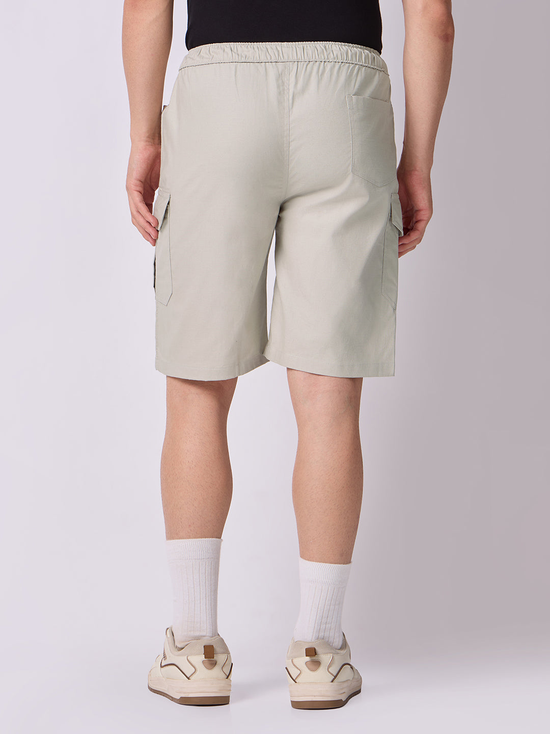 Dori Side Pocket Bermuda Shorts Stone Beige 4