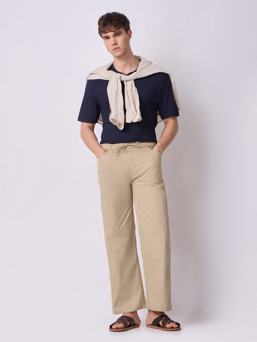Simple Dori Trousers Tan 7