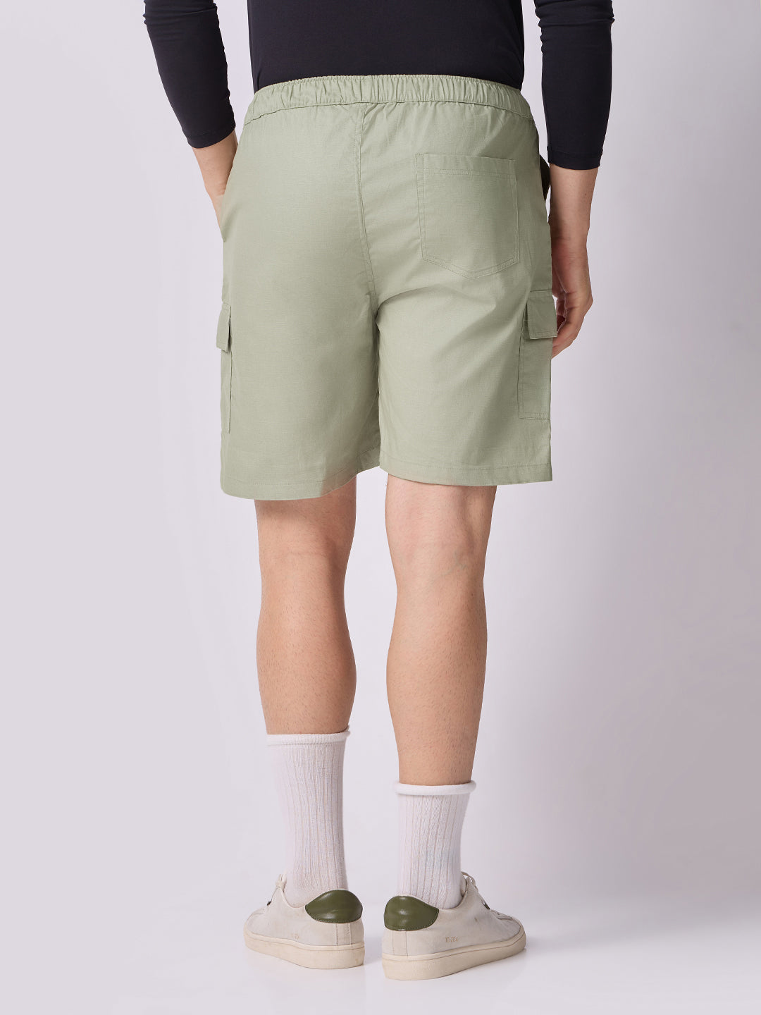 3-Pocket V-Back Shorts Sage Green 4