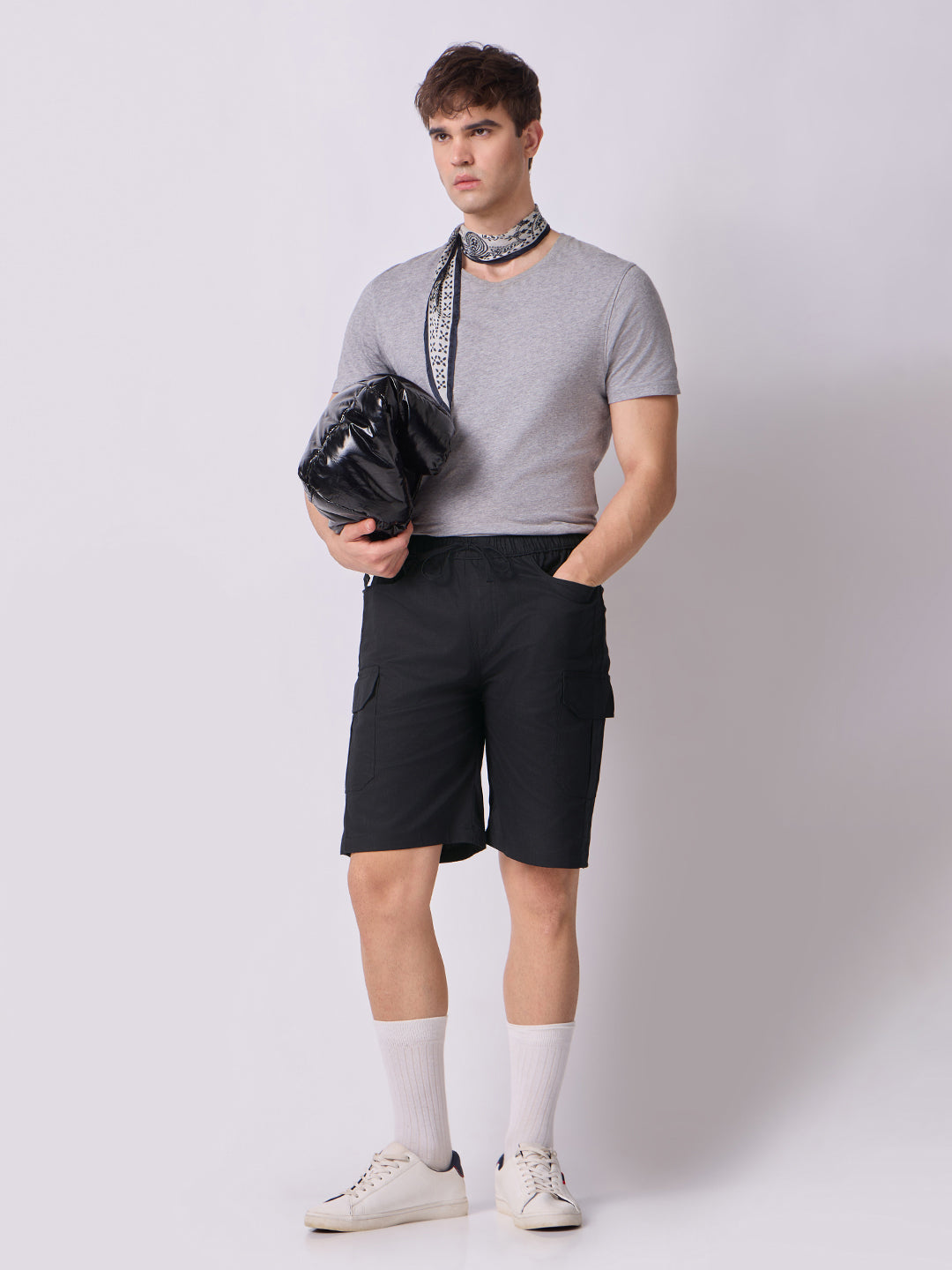 Dori Side Pocket Bermuda Shorts Black 7