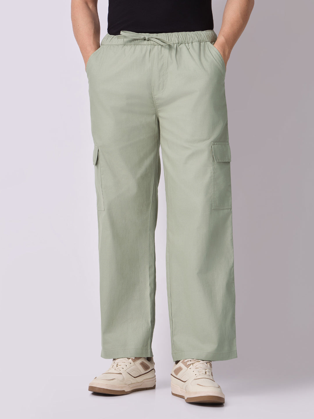 Side Pocket Trousers Sage Green 2