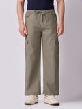 Dori Side Pocket Cargo Trousers Moss Green 2