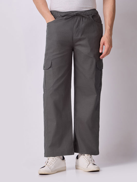 Dori Side Pocket Cargo Trousers Grey 2