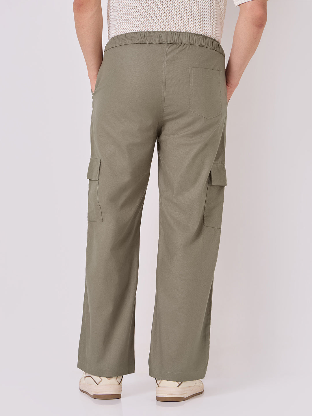 Side Pocket Trousers Olive Grey 4