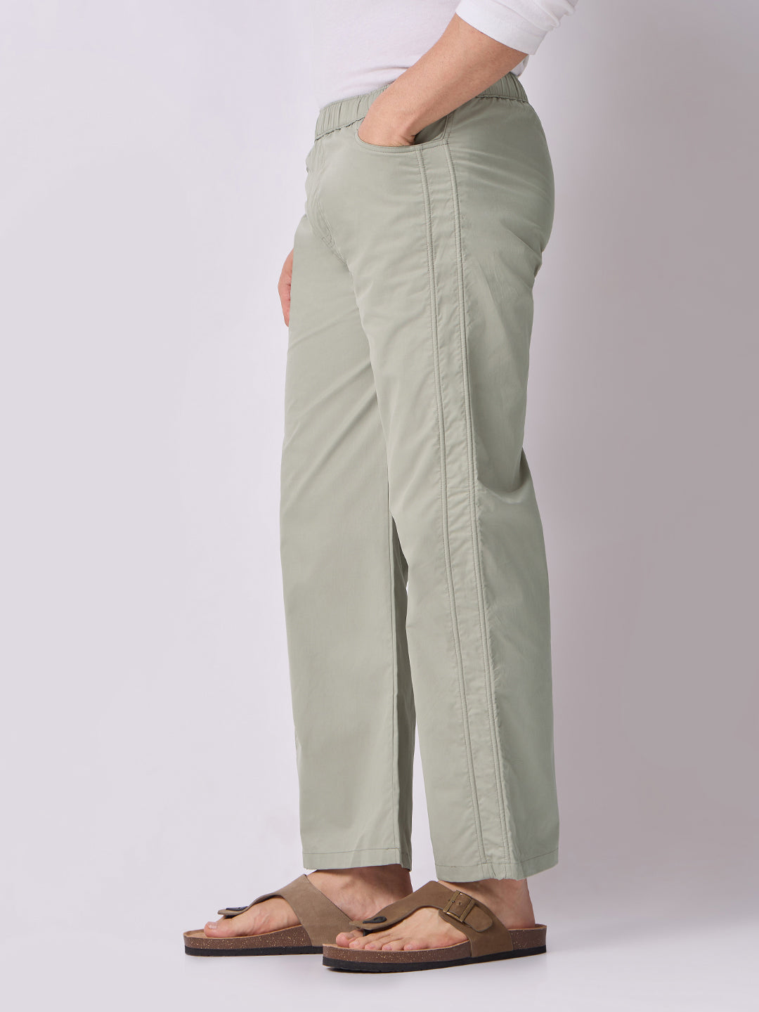 Simple Dori Trousers Pale Sage 3