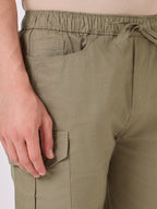 Dori Side Pocket Bermuda Shorts Olive 5