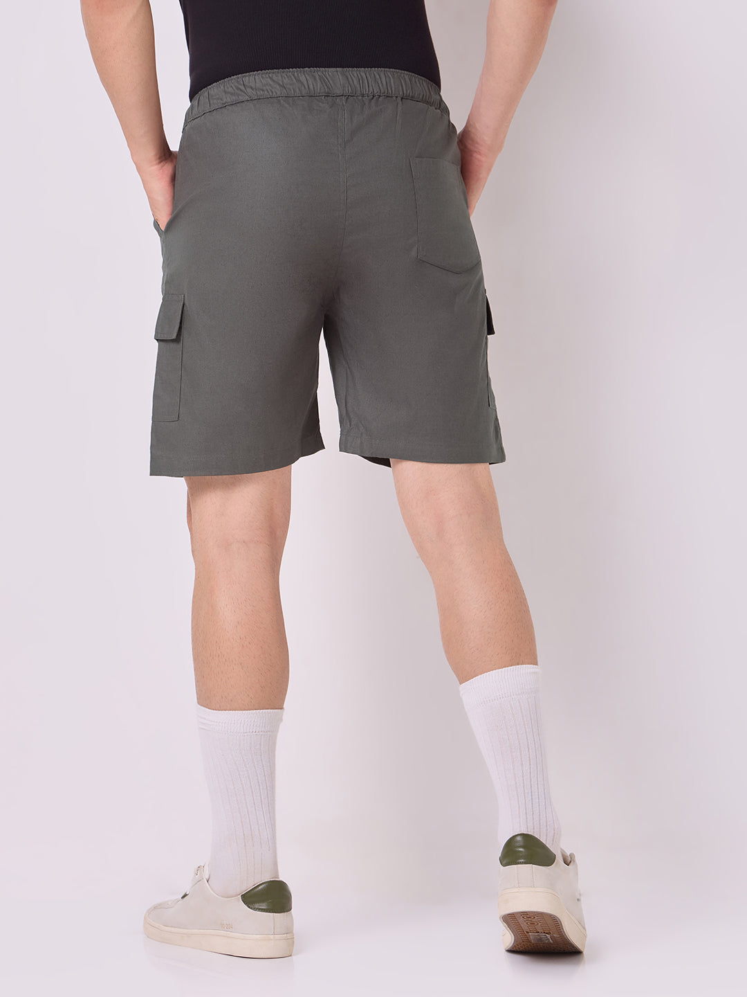 3-Pocket V-Back Shorts Dark Grey 4