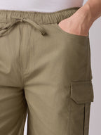 Dori Side Pocket Bermuda Shorts Moss Green 5