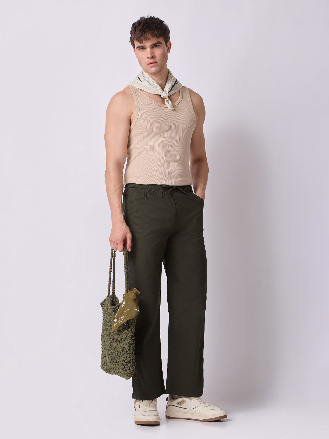 Simple Dori Trousers Forest Green 7