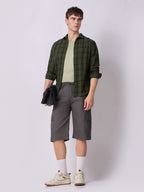 Side Pocket Bermuda Shorts Charcoal Grey 7