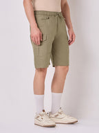 Dori Side Pocket Bermuda Shorts Olive 3