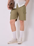 3-Pocket V-Back Shorts Olive Green 1
