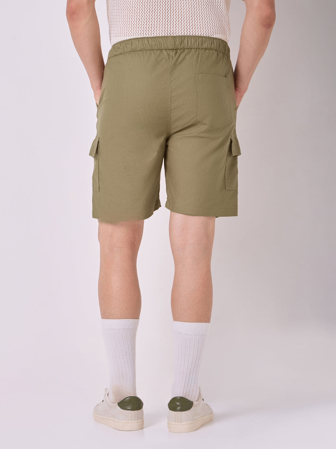 3-Pocket V-Back Shorts Olive Green 4