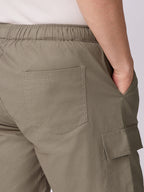 3-Pocket V-Back Shorts Taupe Green 6