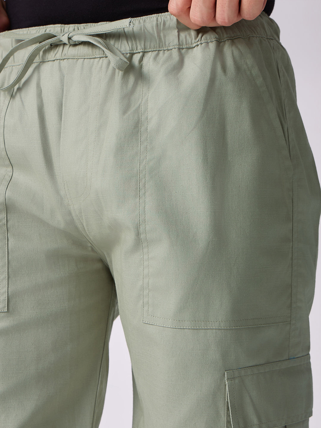 Side Pocket Bermuda Shorts Sage Green 5