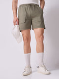 Down-Fold Cuff Shorts Olive Green 1