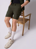 3-Pocket V-Back Shorts Forest Green 1