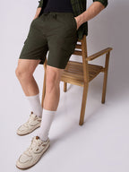 3-Pocket V-Back Shorts Forest Green 1