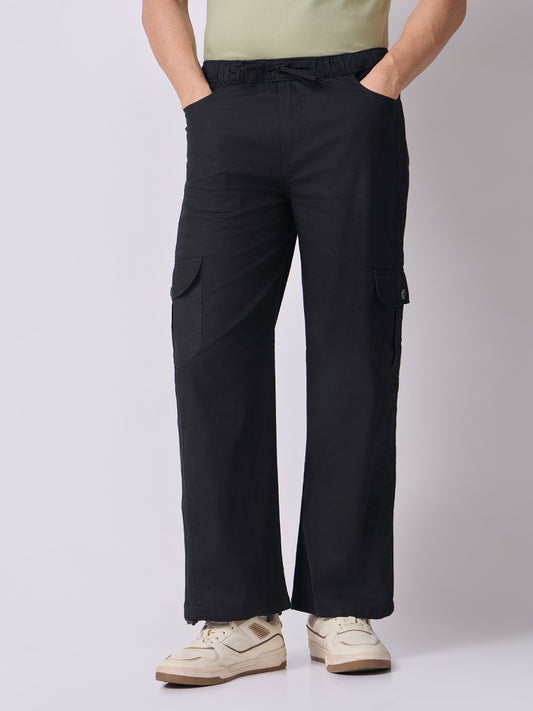 Dori Side Pocket Cargo Trousers Black 2