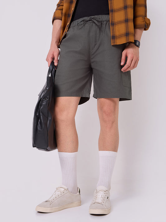 3-Pocket V-Back Shorts Dark Grey 1
