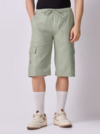 Side Pocket Bermuda Shorts Sage Green 2