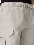 Dori Side Pocket Bermuda Shorts Stone Beige 5
