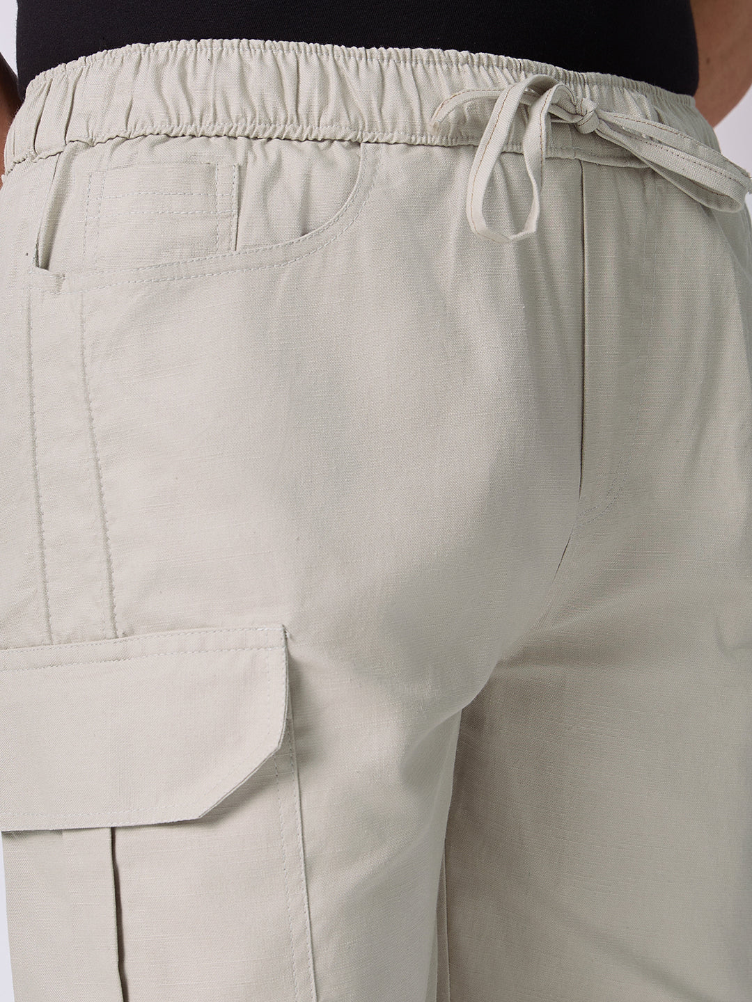 Dori Side Pocket Bermuda Shorts Stone Beige 5