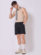 Down-Fold Cuff Shorts Black 7