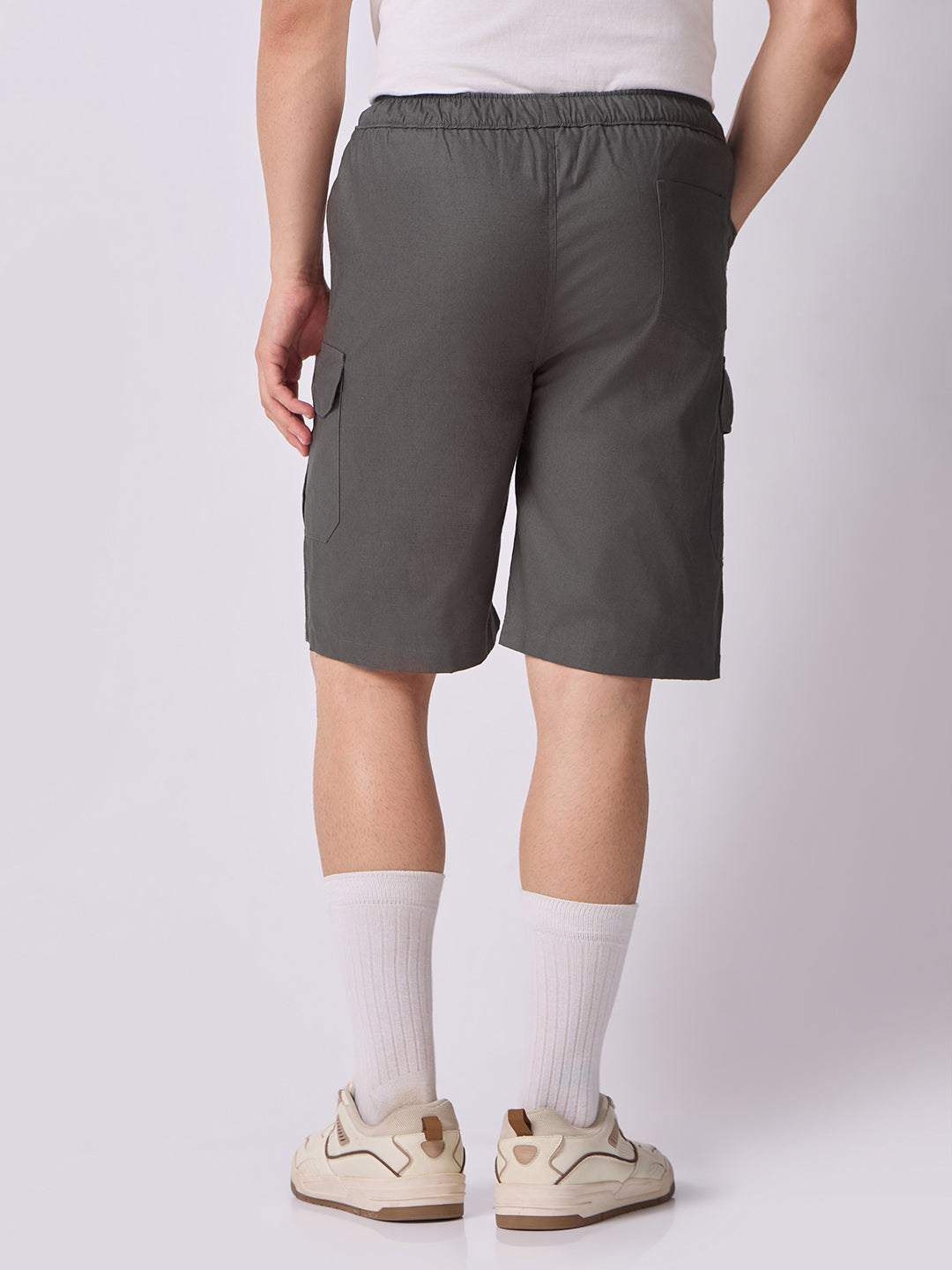 Dori Side Pocket Bermuda Shorts Grey 4