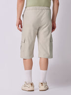 Side Pocket Bermuda Shorts Stone Beige 4